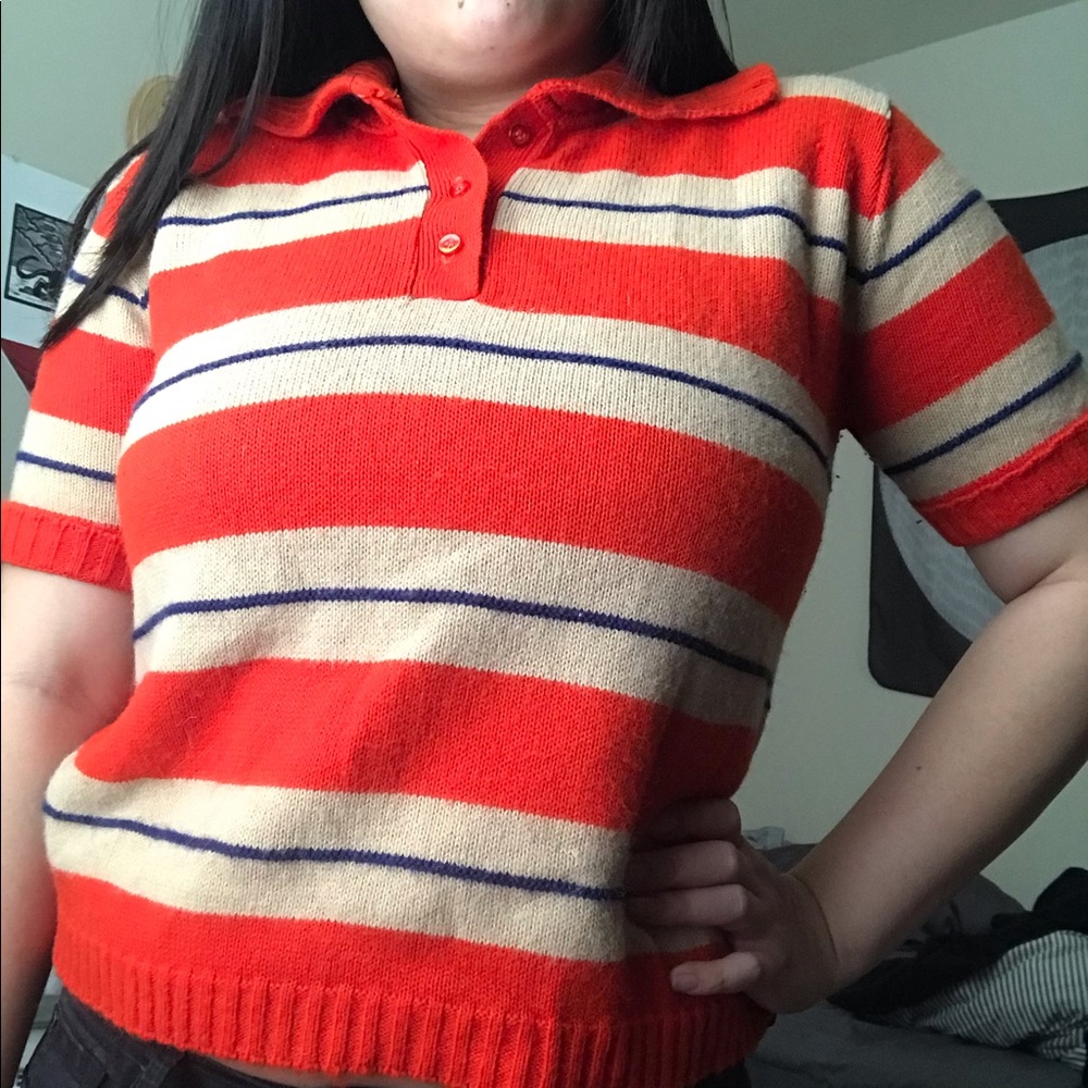 Vintage Knit Short Sleeved Shirt